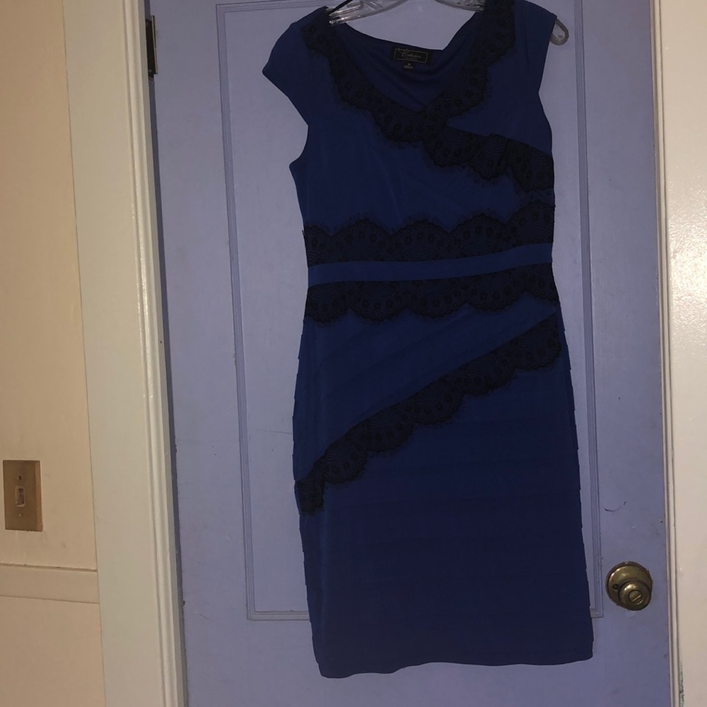 Blue/ Black Bodycon dress